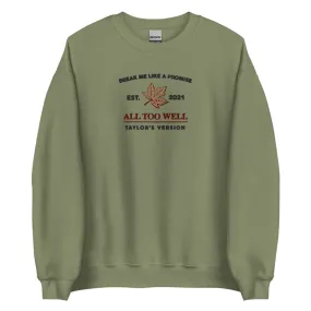 All Too Well Embroidered Sweatshirt