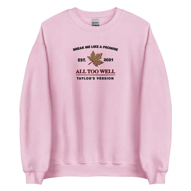 All Too Well Embroidered Sweatshirt