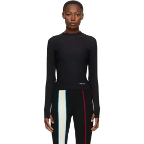 Ambush Black Nylon Scuba Turtleneck
