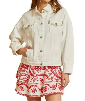 Andree By Unit - It's Dynamite Rhinestone Denim Jacket