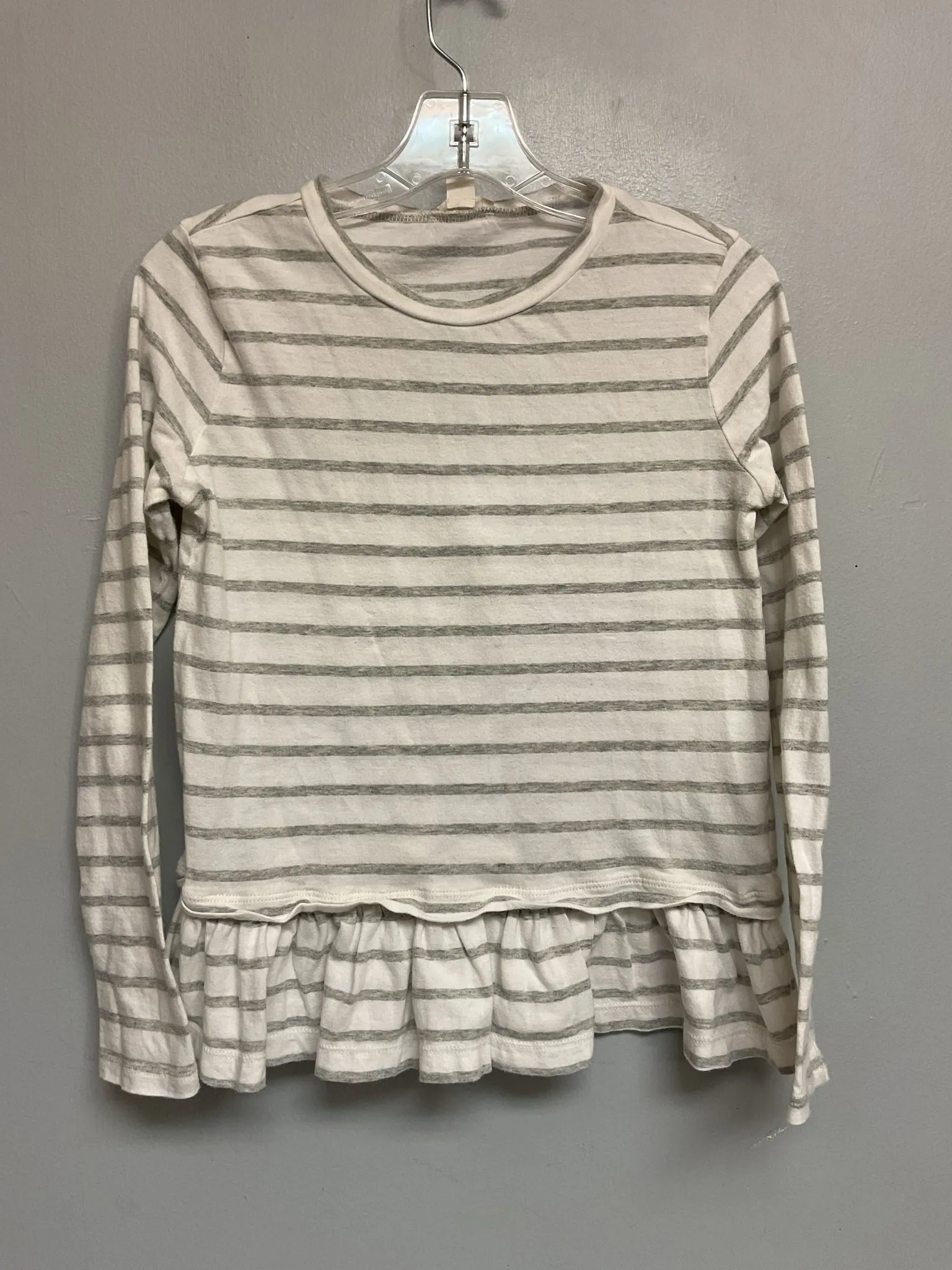 Crew Cuts Size 8 Gray Cotton Big Girls Tees/Polos/Tunics
