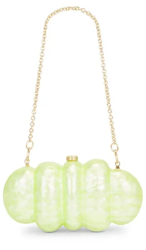 Cult Gaia Puffer Clutch in Green
