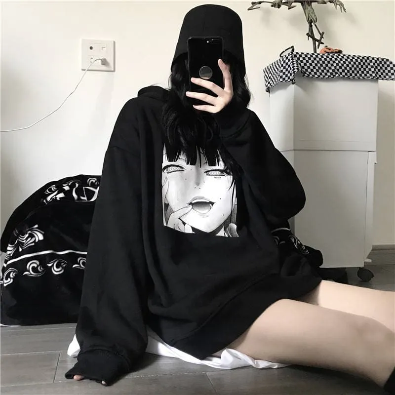 Harajuku Yandere Hoodie Streetwear