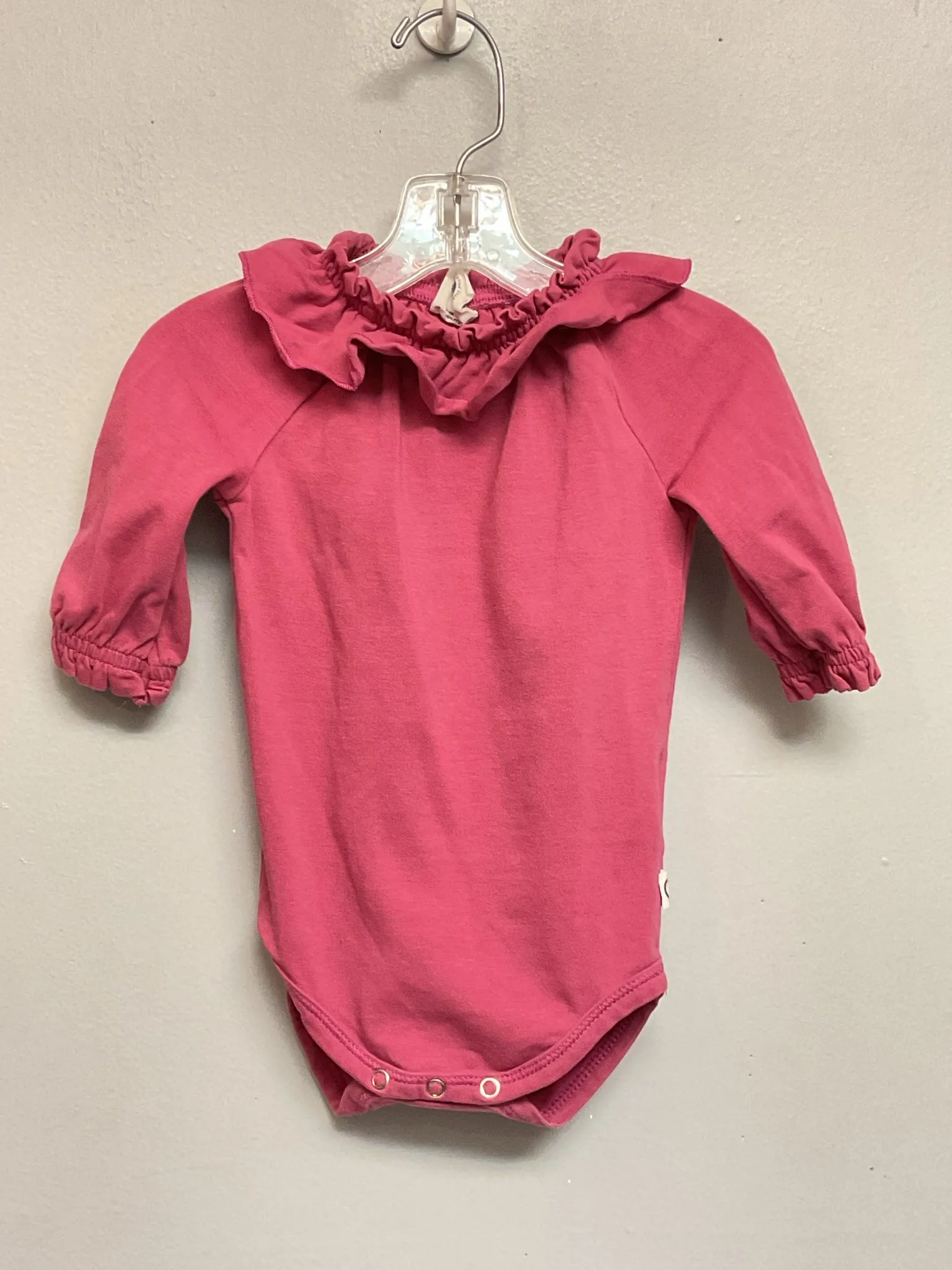 Musli Size NB Mauve Solid Organic Cotton Infant Girls Onesies & Tees