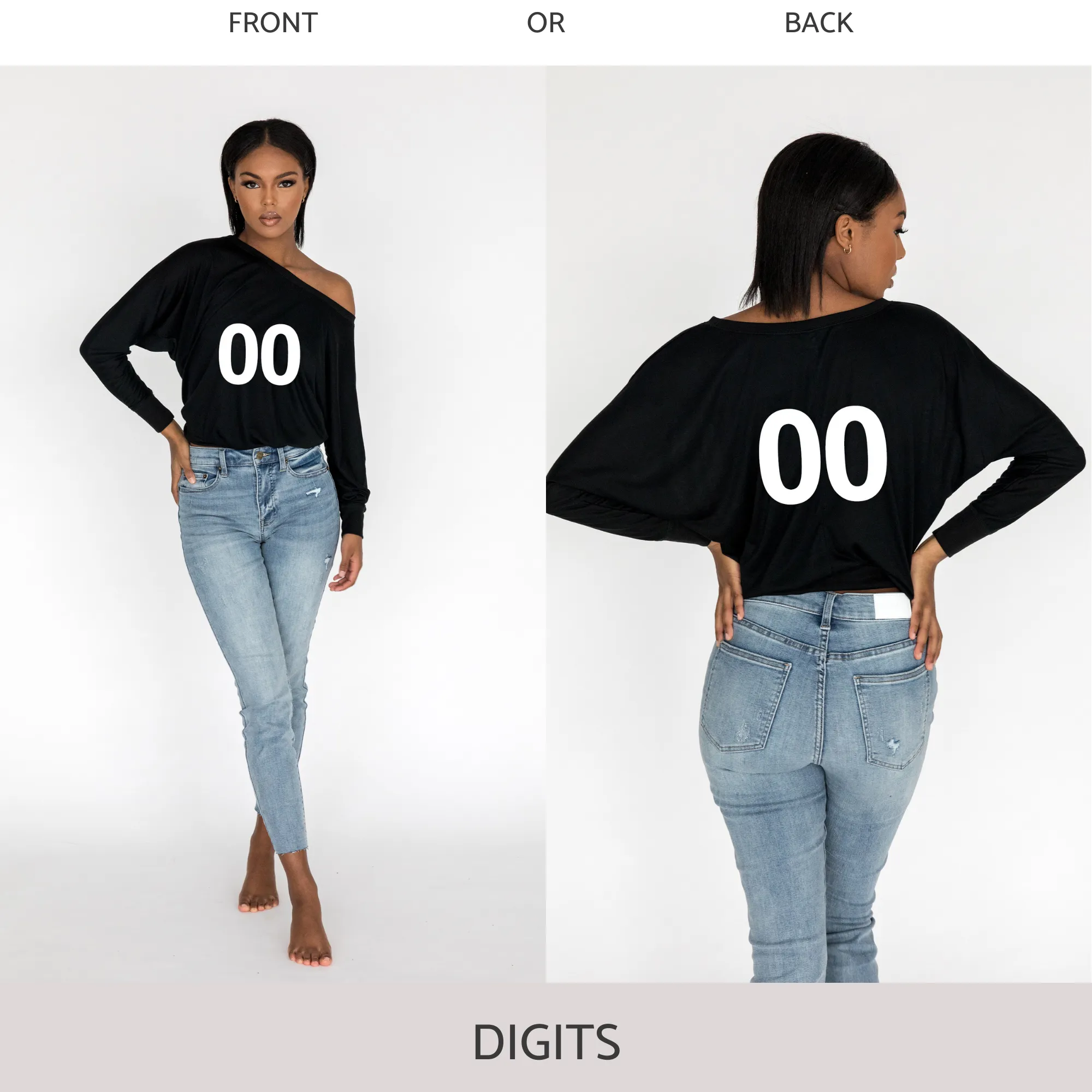 Off the Shoulder Top in Black