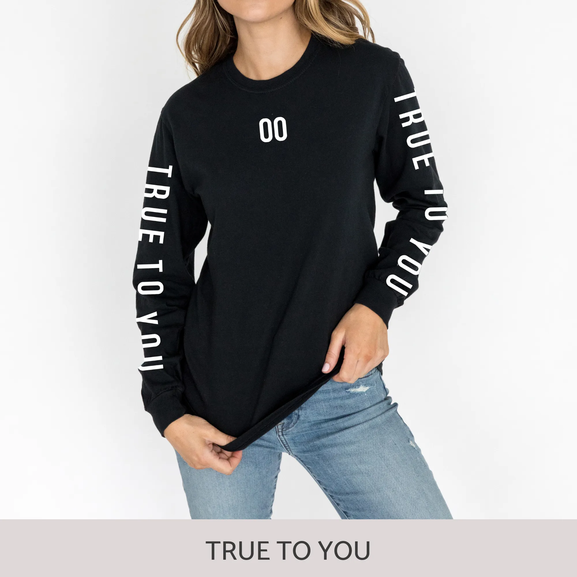 Unisex Long Sleeve Tee in Black