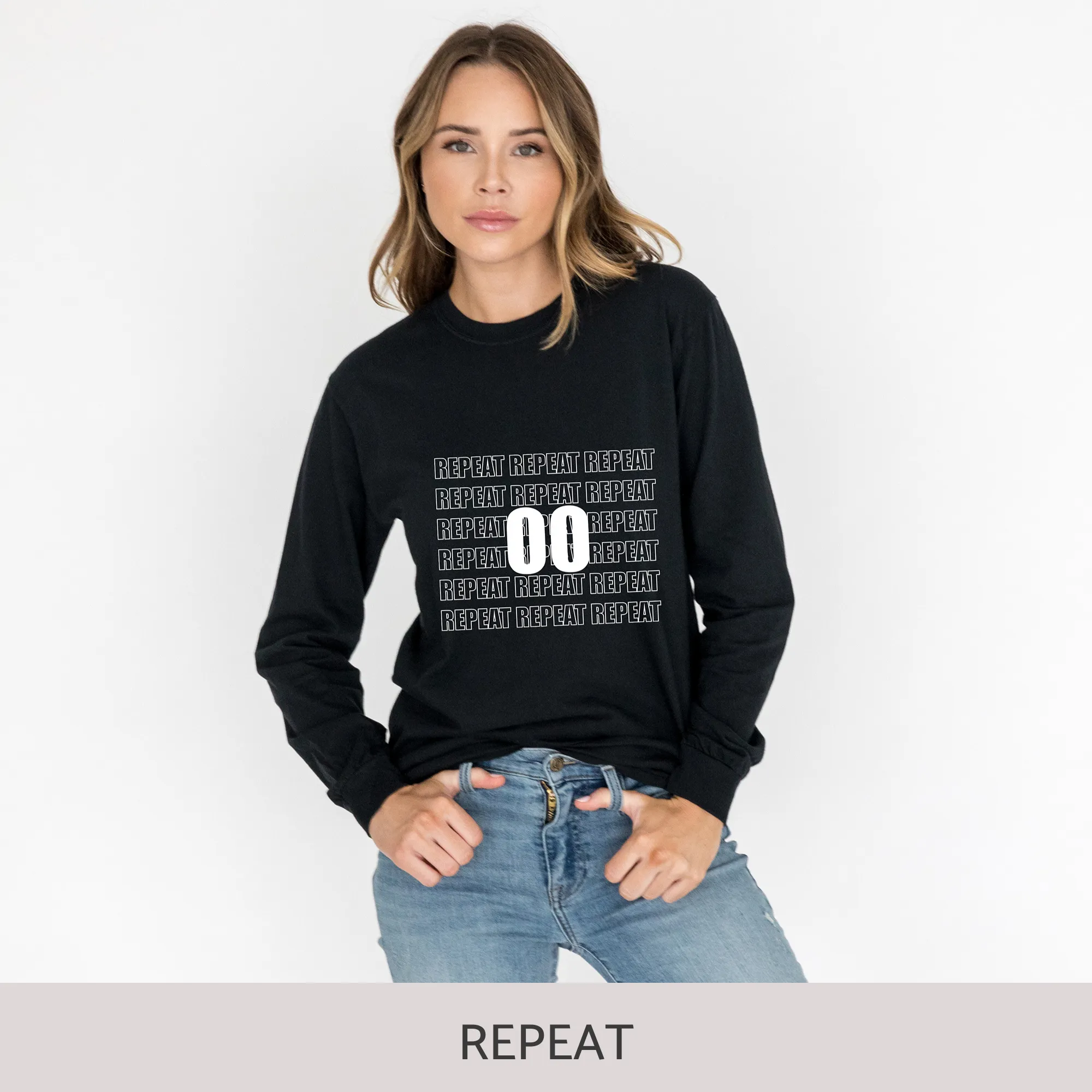 Unisex Long Sleeve Tee in Black