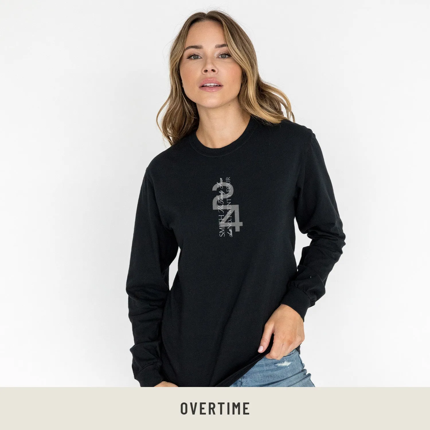 Unisex Long Sleeve Tee in Black
