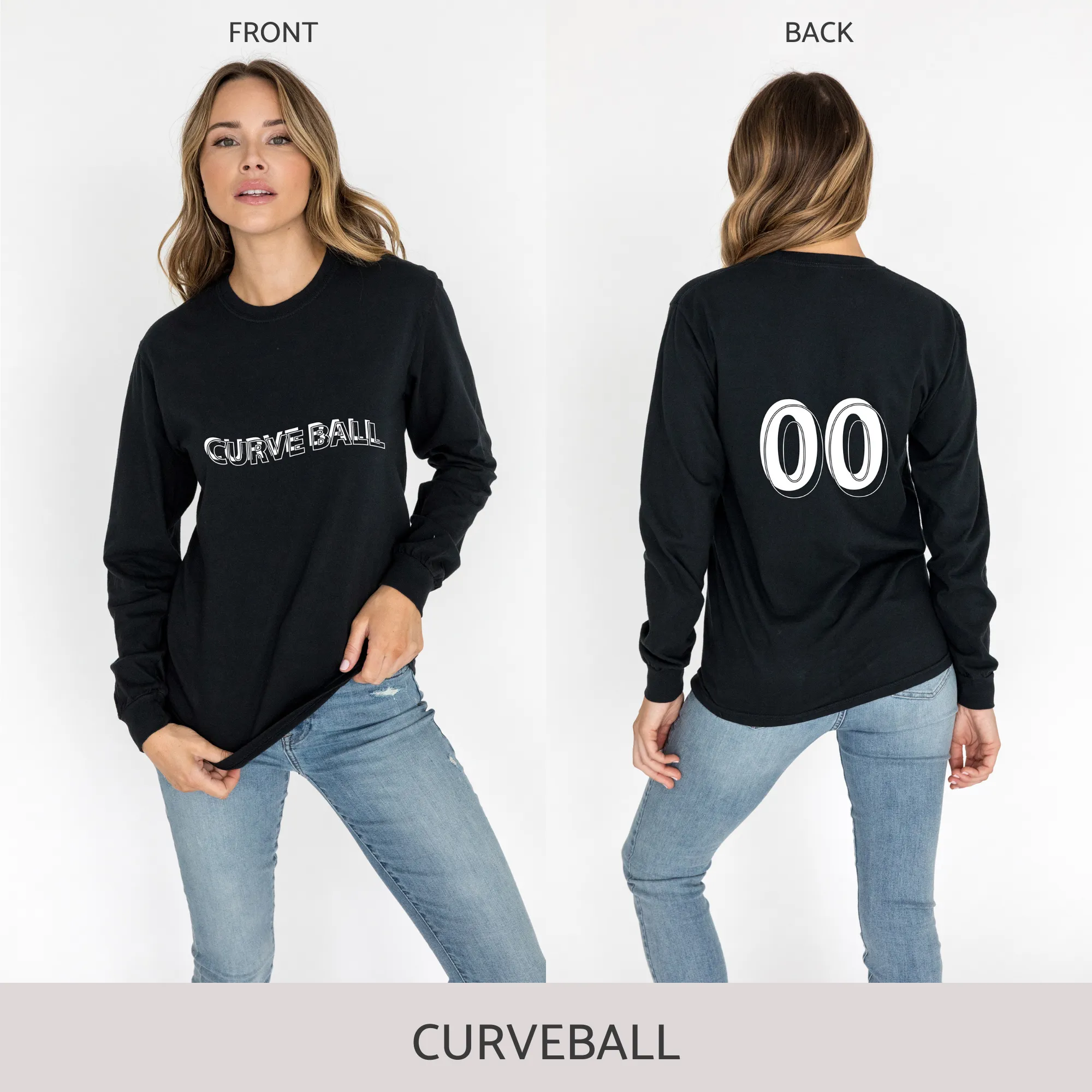 Unisex Long Sleeve Tee in Black