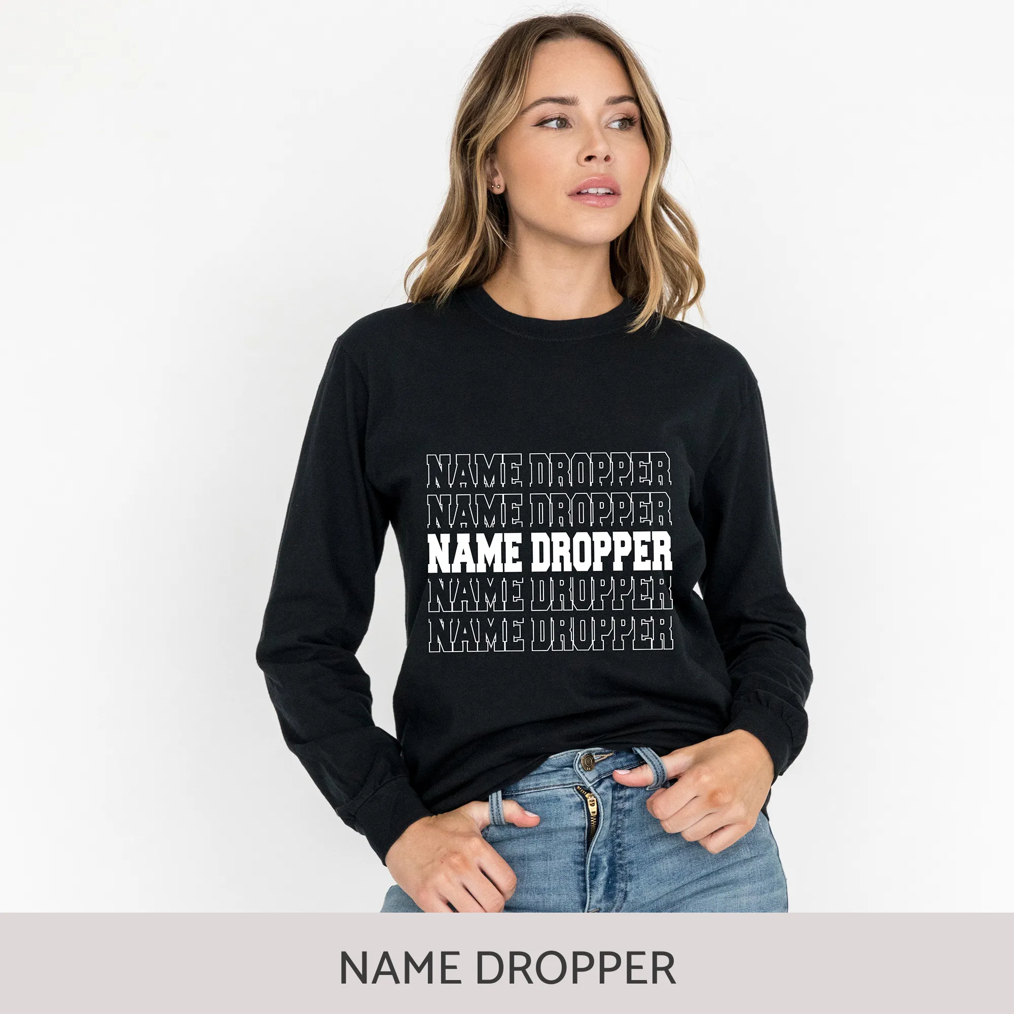 Unisex Long Sleeve Tee in Black