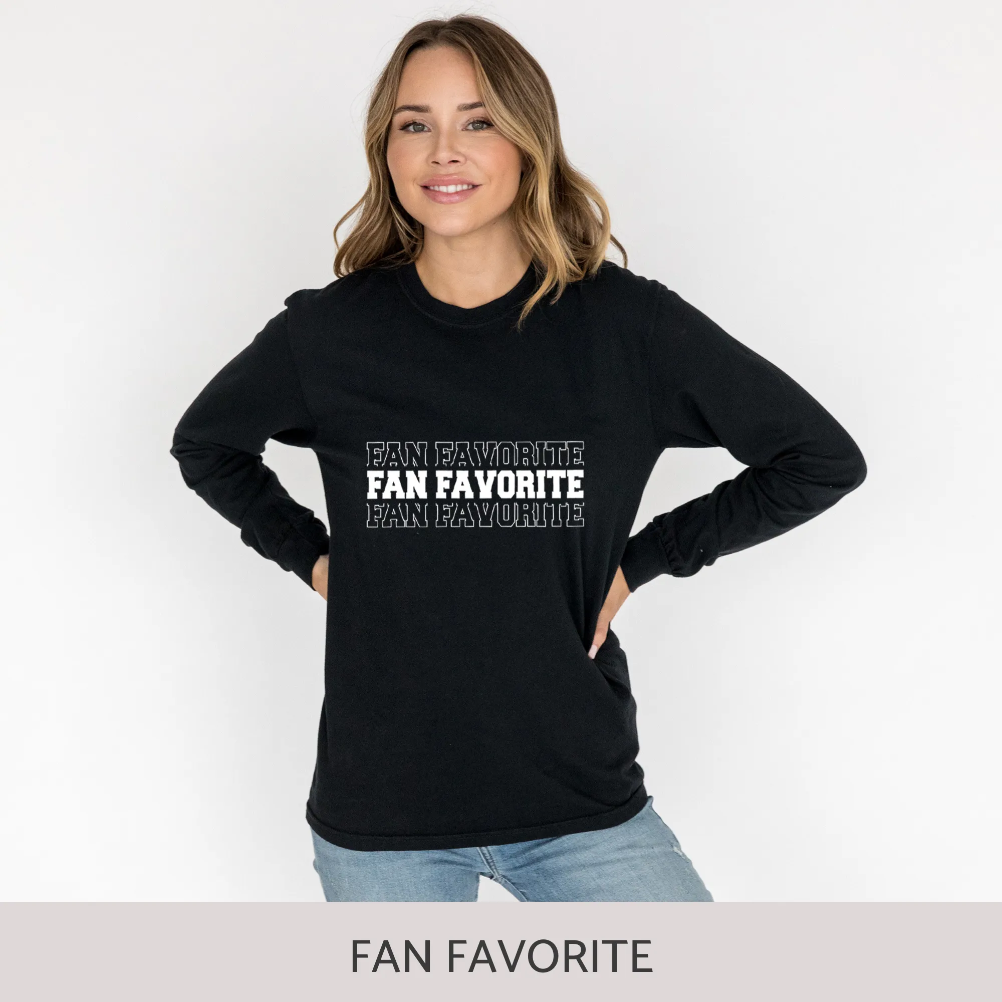 Unisex Long Sleeve Tee in Black