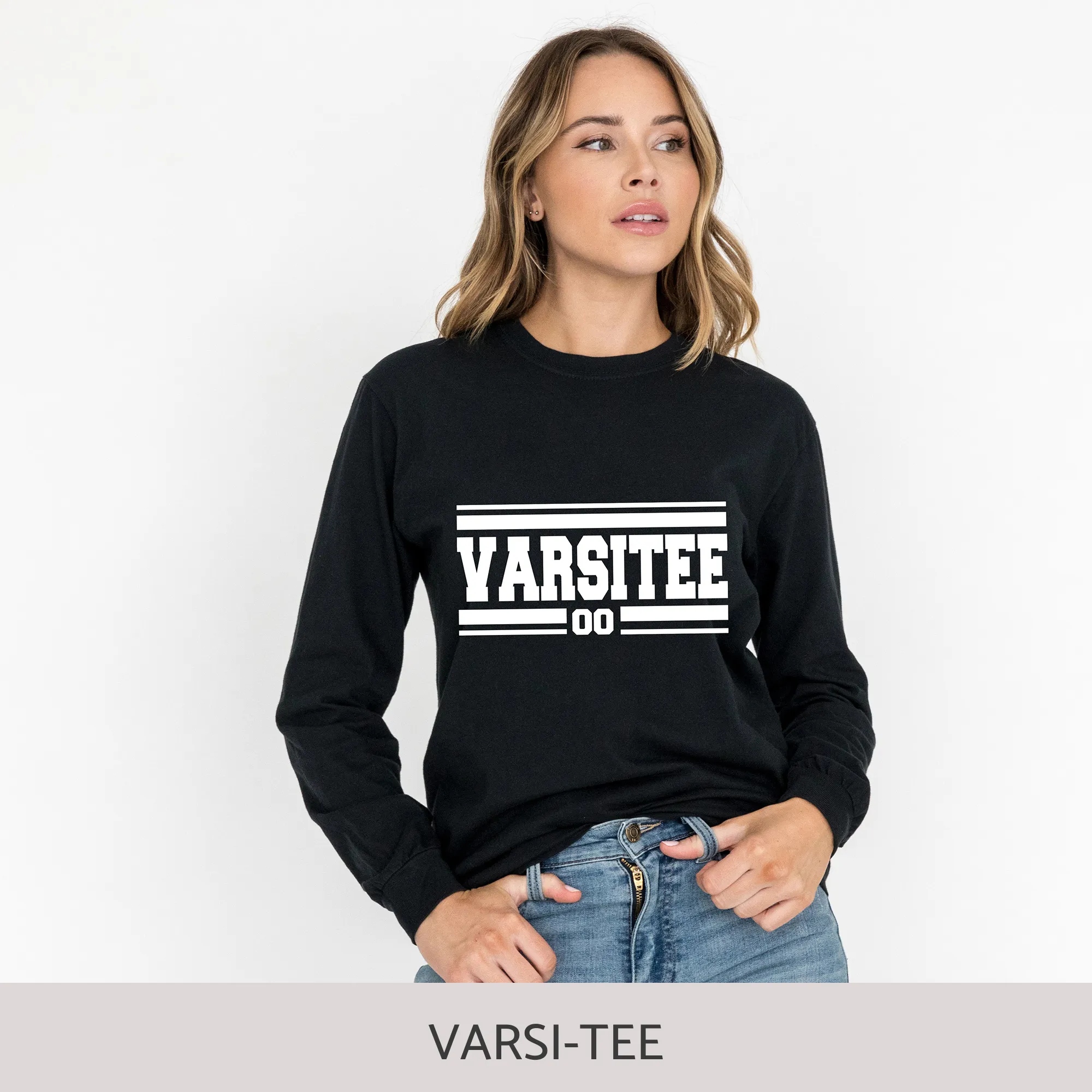 Unisex Long Sleeve Tee in Black